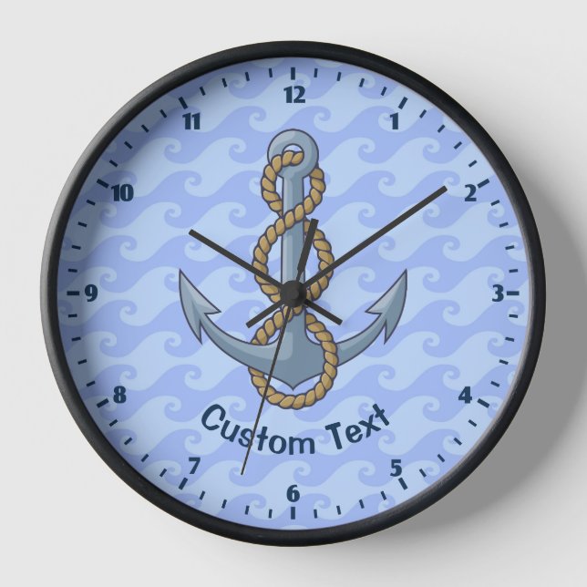 Anchor with Rope Clock (Front)