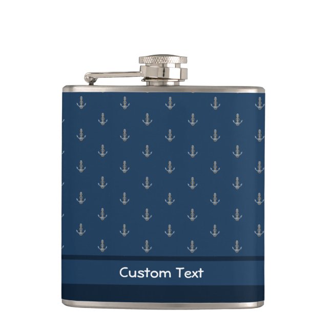 Anchor with Rope Hip Flask (Front)