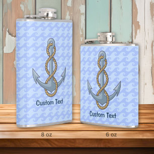 Anchor with Rope Hip Flask