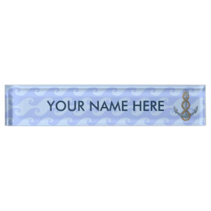 Anchor with Rope Nameplate