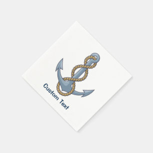 Anchor with Rope Napkin