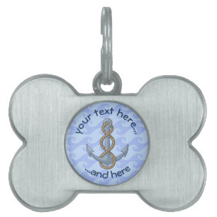 Anchor with Rope Pet ID Tag