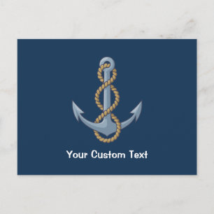 Anchor with Rope Postcard