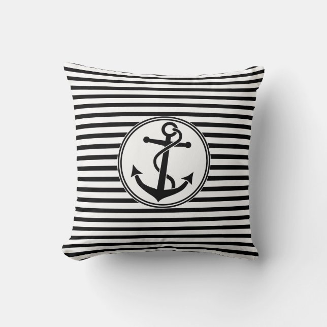 Anchor with Stripes Cushion (Front)