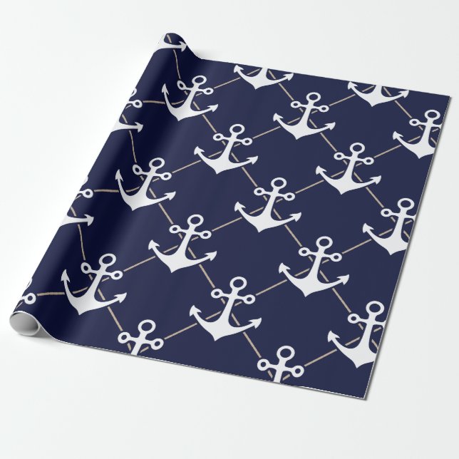 Anchor Wrapping Paper (Unrolled)