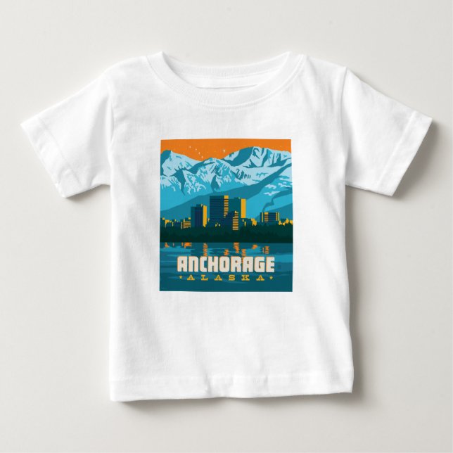 Anchorage, Alaska Baby T-Shirt (Front)