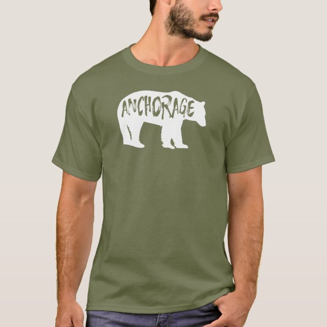 Anchorage Alaska Bear T-Shirt (Front)
