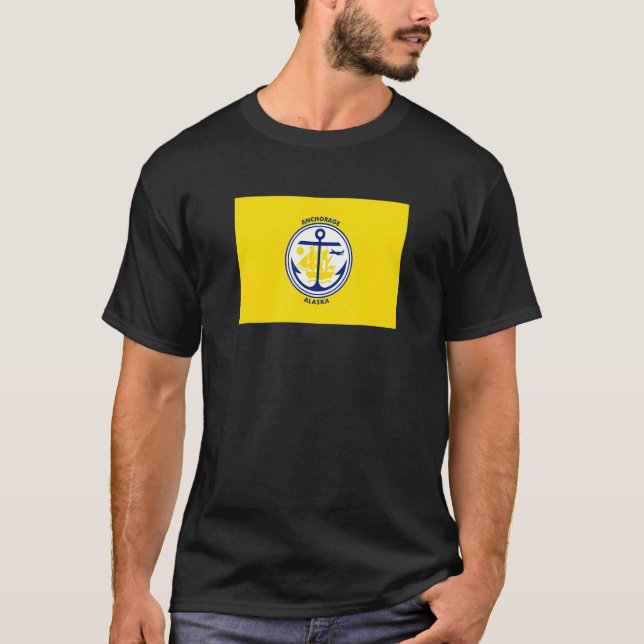 Anchorage Alaska Flag T-Shirt (Front)