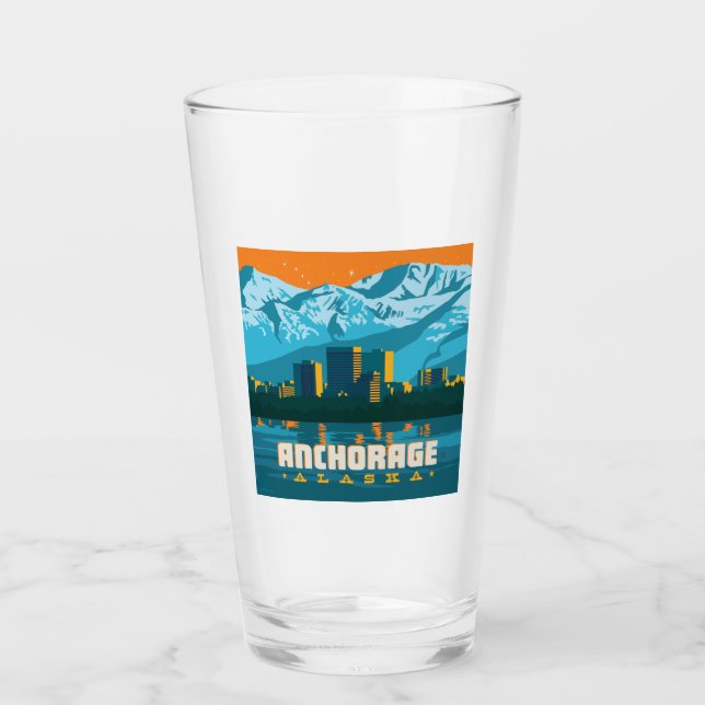 Anchorage, Alaska Glass (Front)