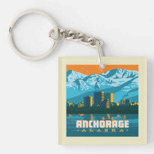 Anchorage, Alaska Key Ring