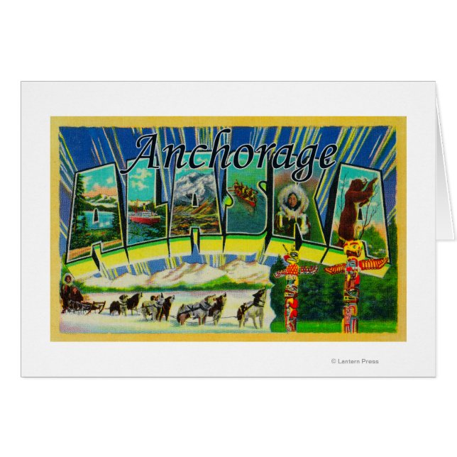 Anchorage, Alaska - Large Letter Scenes (Front Horizontal)