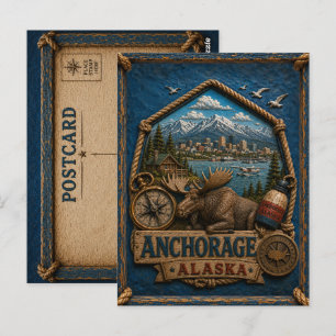 Anchorage Alaska Postcard Vintage Travel