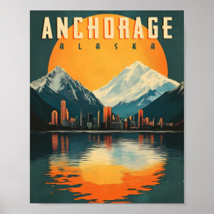 Anchorage, Alaska Poster - Stunning City Views