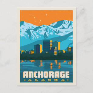 Anchorage, Alaska   Save the Date Announcement Postcard
