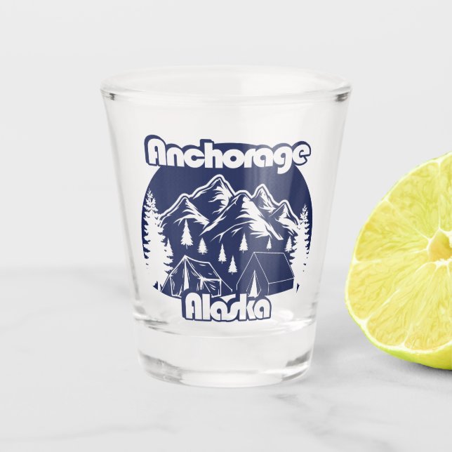 Anchorage Alaska Shot Glass (Front)