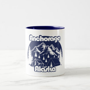 Anchorage Alaska Two-Tone Coffee Mug