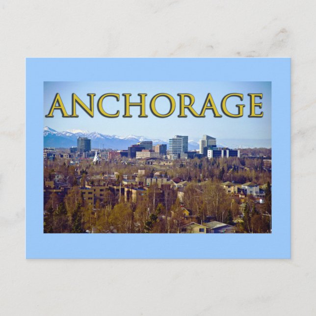 Anchorage, Alaska, U.S.A. Postcard (Front)