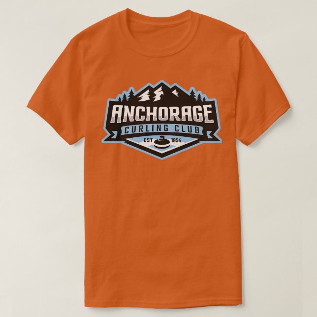 Anchorage curling T-Shirt (Design Front)