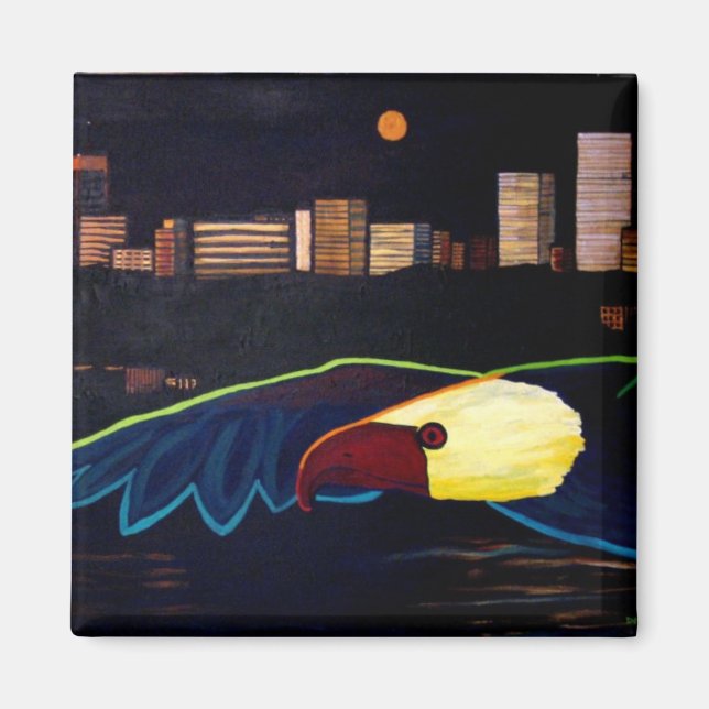 Anchorage Eagle magnet (Front)