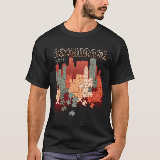 Anchorage In Alaska Travel Souvenir T-Shirt (Front)