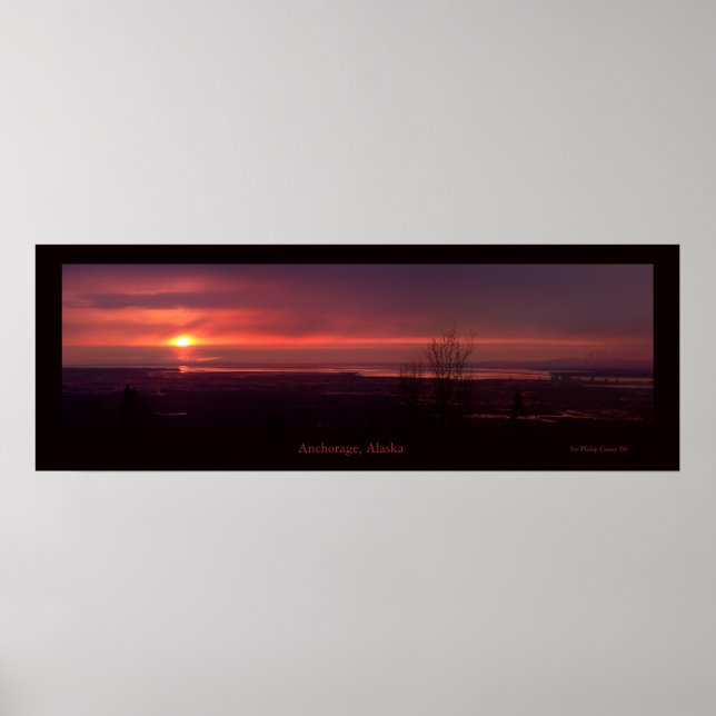 Anchorage Sunset Poster (Front)