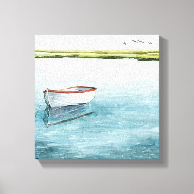 Anchored Bay I Canvas Print (Front)