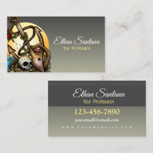 Anchored  business card