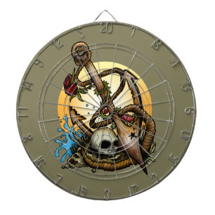 Anchored Dartboard