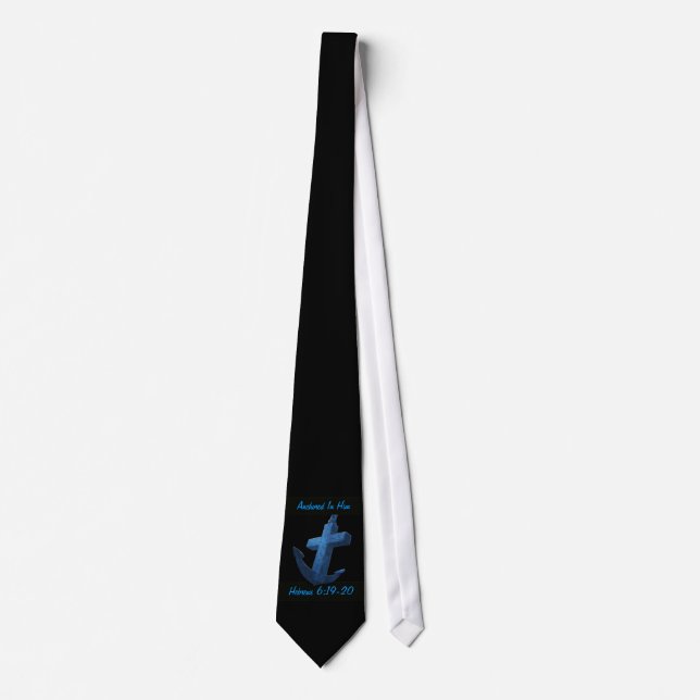 Anchored In Him Scripture Tie (Front)