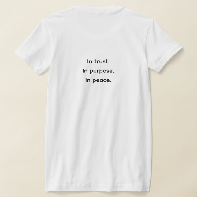 ANCHORED – Minimalist Healing Affirmation Shirt (Laydown Back)