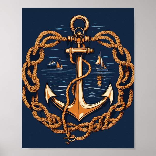 Anchored Resolve” Tee Poster (Front)
