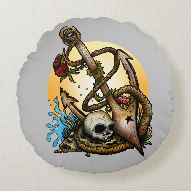 Anchored Round Cushion (Front)