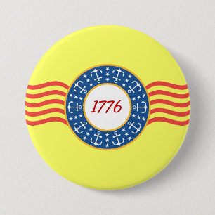 Anchors and Stars - 7.5 Cm Round Badge