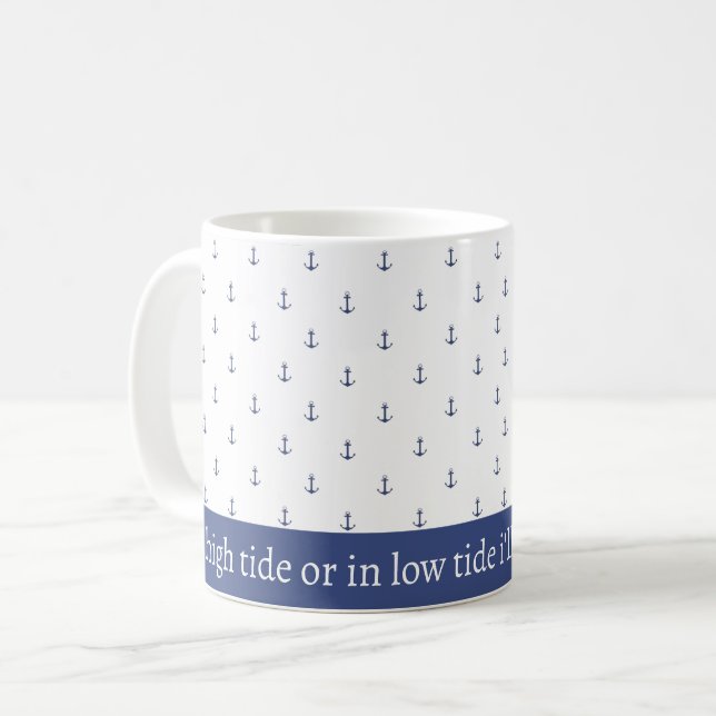 Anchors Away Beach Coffee Mug (Front Left)
