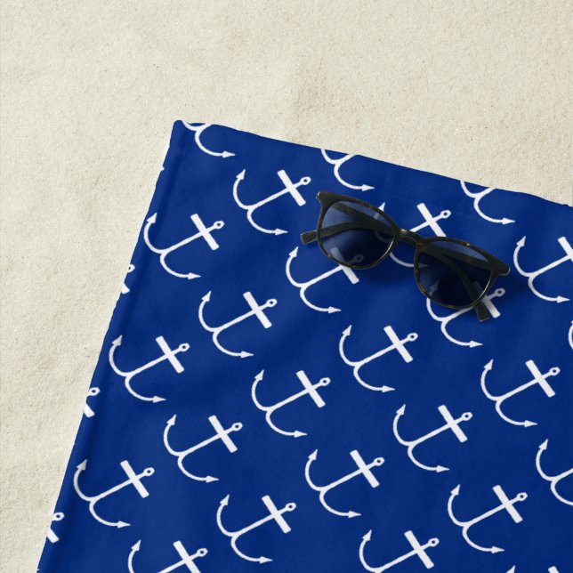 Anchors Away Beach Towel (Lite Print) (In Situ)