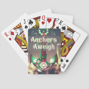 Anchors Away Christmas Cruise Playing Cards