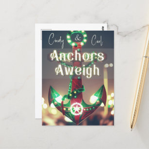 Anchors Away Christmas Cruise Postcard