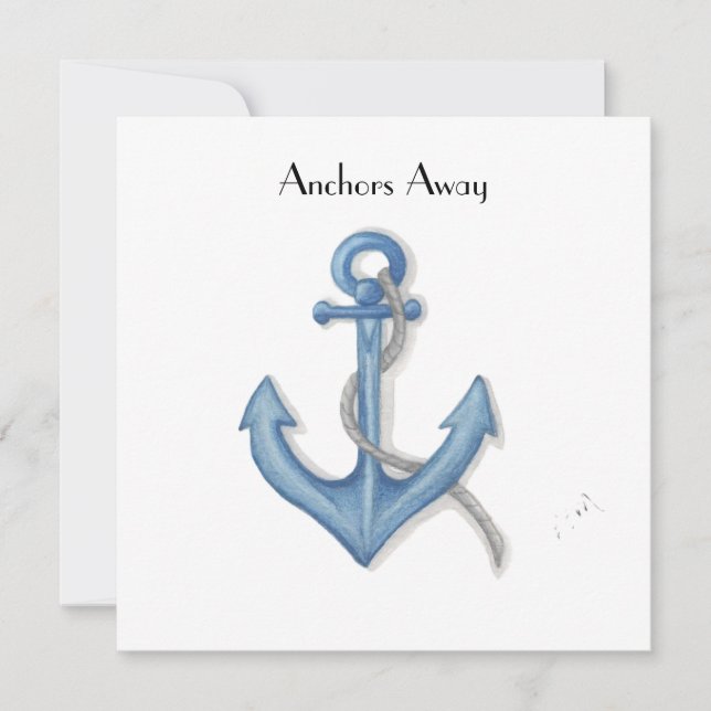 Anchors Away Invitation (Front)
