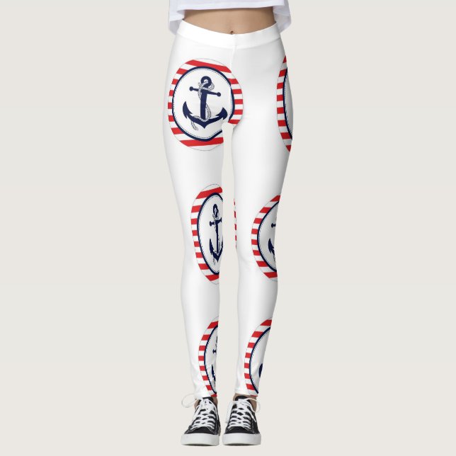 **ANCHORS AWAY** LEGGINGS (Front)