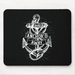 Anchors Away Men's And Women's Sailor Boat Captain Mouse Mat