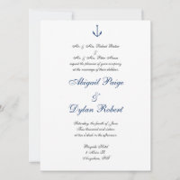 "Anchors Away" Wedding Invitations