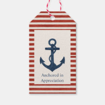 Anchors Aweigh "Anchored in Appreciation" gift tag
