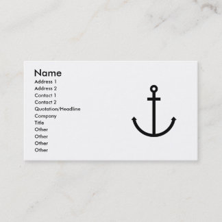 Anchors Aweigh Business Card