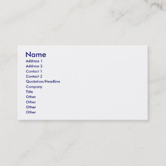 Anchors Aweigh Business Card