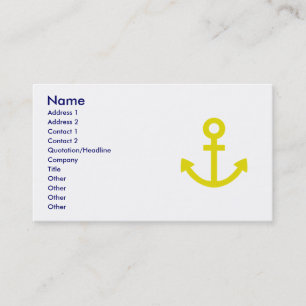 Anchors Aweigh Business Card