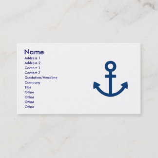 Anchors Aweigh Business Card