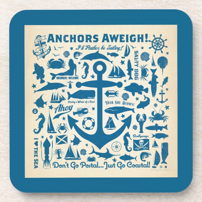 Anchors Aweigh! Coaster (Front)