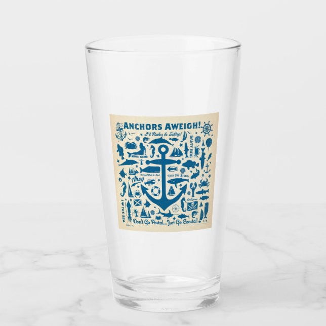 Anchors Aweigh! Glass (Front)