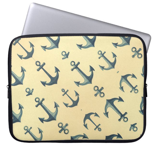 Anchors Aweigh Laptop Sleeve (Front)