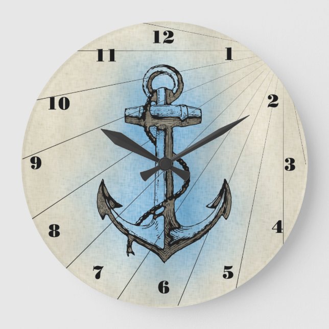 Anchors Aweigh Large Clock (Front)
